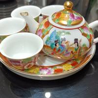 Servizio da thè sake cinese antico in miniatura