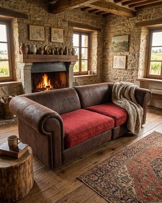 Divano in pelle alcantara Nuovo
