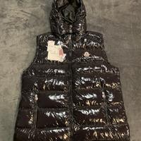 Giubbotto Smanicato Moncler Nero Lucido-Taglia XL