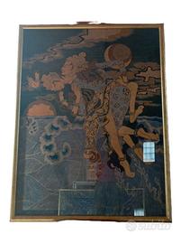 Imponente quadro d'autore: Batik originale
