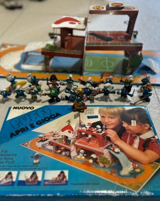 gioco vintage Puffi Apri e Gioca