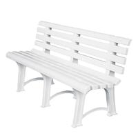 Panchina bianca da esterno