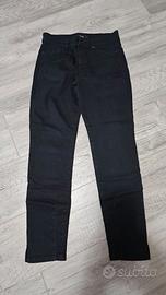 Pantaloni  di cotone elasticizzati neri Marc Cain