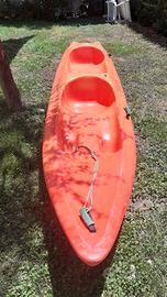 Canoa mare rigida Funny Twin RAINBOW + carrello