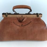 Borsa Vintage "Gladstone" Vera Pelle Made in Italy