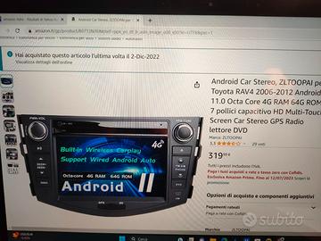 autoradio multimediale  per RAV 4