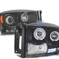 FARI PER DODGE RAM 06-08 OCCHI ANGELI NERI