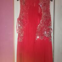 vestito rosso da cerimonia 