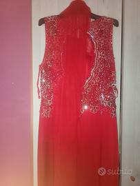 vestito rosso da cerimonia 