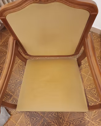Poltroncina stile Luigi XV / Chippendale – vintage