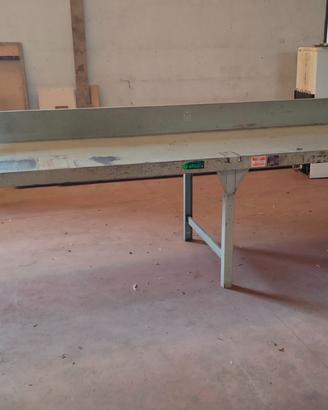 Banco da lavoro officina usato 400X90 cm metallo