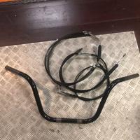 Manubrio 13" Harley mod. Springer+linea cavi nuova
