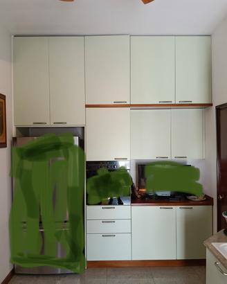 Parete Cucina massello mobilificio attrezzata 