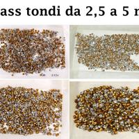 Strass tondi da 2,5 a 5 mm di diametro