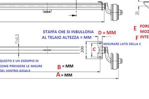 Assale per carrelli rimorchi e roulotte stradale