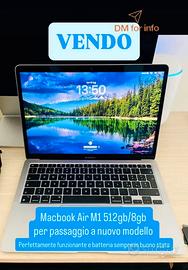 Macbook air M1 512gb/8gb