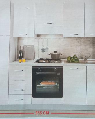 Cucina con frigo integrato e forno prezzo ridotto