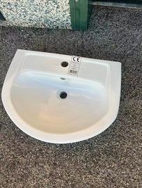 Lavabo sospeso in ceramica bianca 60cm nuovo