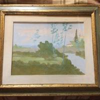 Innocenti paesaggio litografia 30x40