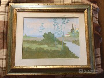 Innocenti paesaggio litografia 30x40