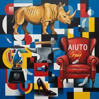 Quadro Moderno Astratto - 60x60