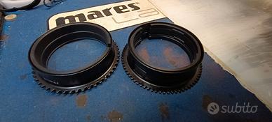 Nauticam ghiere zoom e Focus.