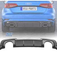 DIFFUSORE AUDI A3 S LINE HATCHBACK 17-20 LOOK RS3