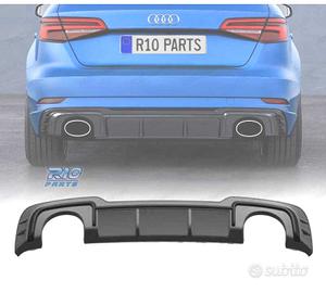 DIFFUSORE AUDI A3 S LINE HATCHBACK 17-20 LOOK RS3