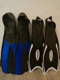  pinne, calze e scarpe da sub