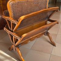 Portariviste in legno e paglia di Vienna