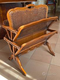 Portariviste in legno e paglia di Vienna