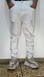 Jeans Bianchi Ripped Style - Effetto Strappato