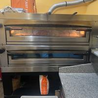 Forno pizza,banco per stendere pizze con frigo