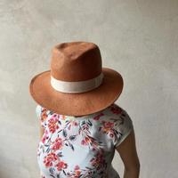 Borsalino In Paglia Donna Orange/Bianco - Tg 58/L