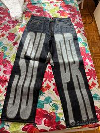 Jeans Supreme Inset Spellout Baggy Rigid Indigo 34