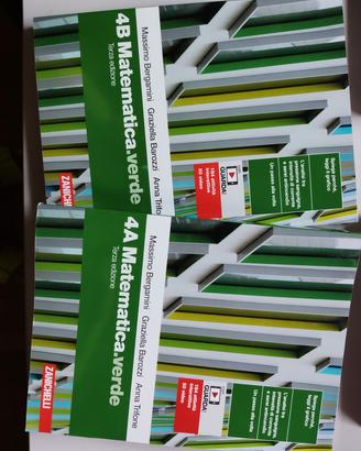 Libro scolastico matematica verde 4