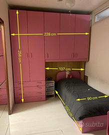 Cameretta rosa su misura