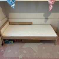 stupendo letto di faggio con materazzo 