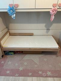 stupendo letto di faggio con materazzo 