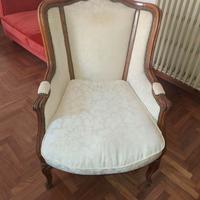 due poltrone in stile Luigi XVI