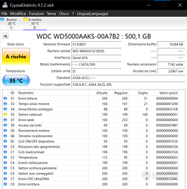 Hardisk 3.5" Western Digital 500GB - Testato