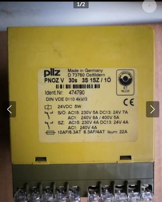 Modulo sicurezza relè PILZ