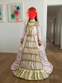 Vestito principessa carnevale bambina 8-10 anni