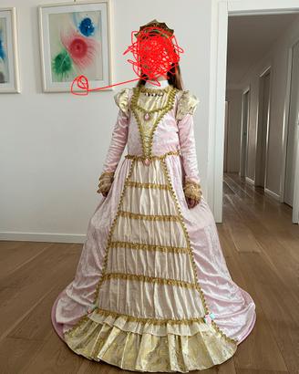 Vestito principessa carnevale bambina 8-10 anni
