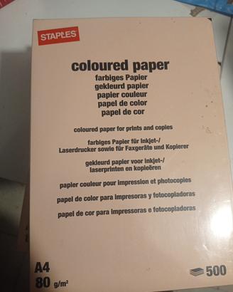 carta per fotocopie colorata A4 80g