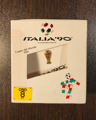 Spilla Mondiali Italia ’90 in Oro 8 kt