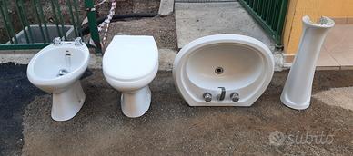 SET KIT Sanitari bagno wc bidet lavandino COMPLETI