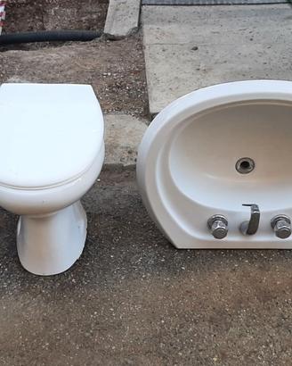 SET KIT Sanitari bagno wc bidet lavandino COMPLETI