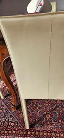 4 sedie design OZZIO cuoio