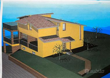 Casa in costruzione su terreno